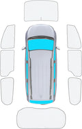 KMF 8pcs Thicken Full Window Sun Shades for Chrysler Pacifica