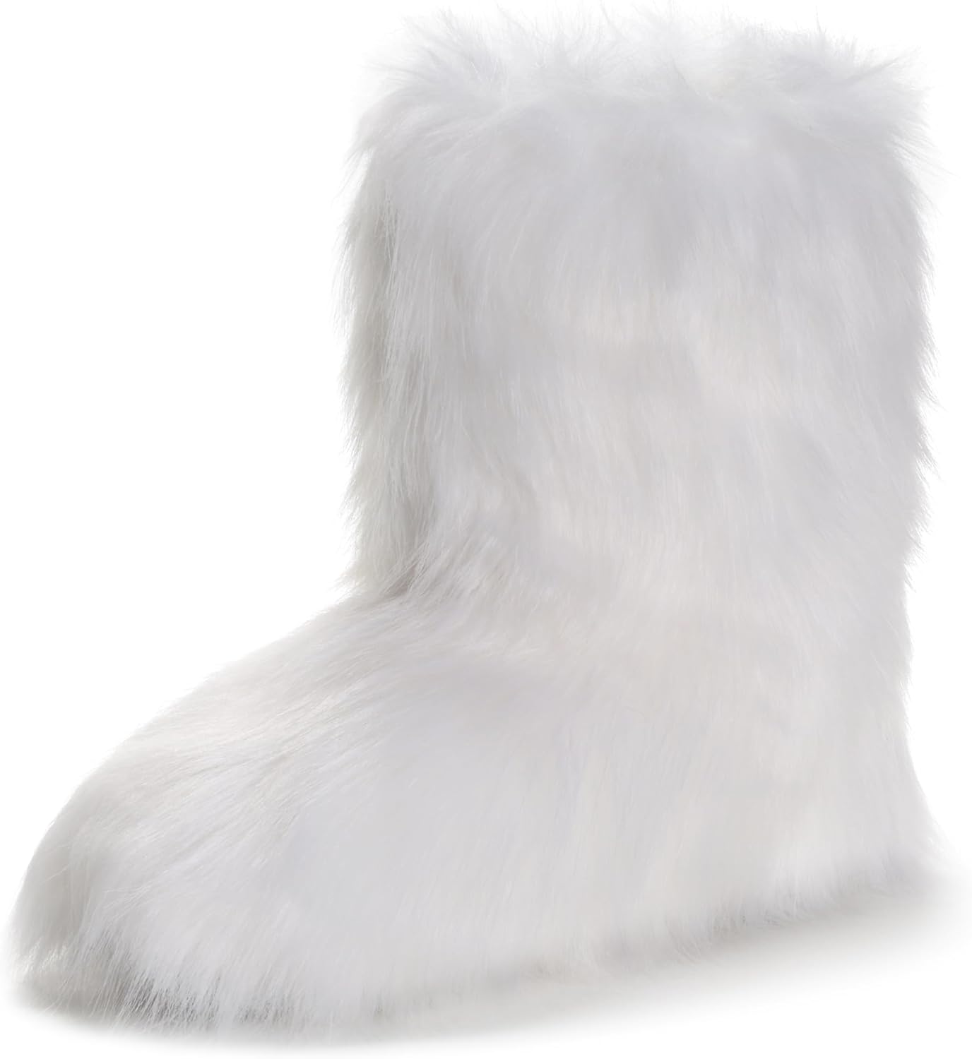 Faux Fur Boot for Women - Comfy Plush Warm Short Winter Shoes
