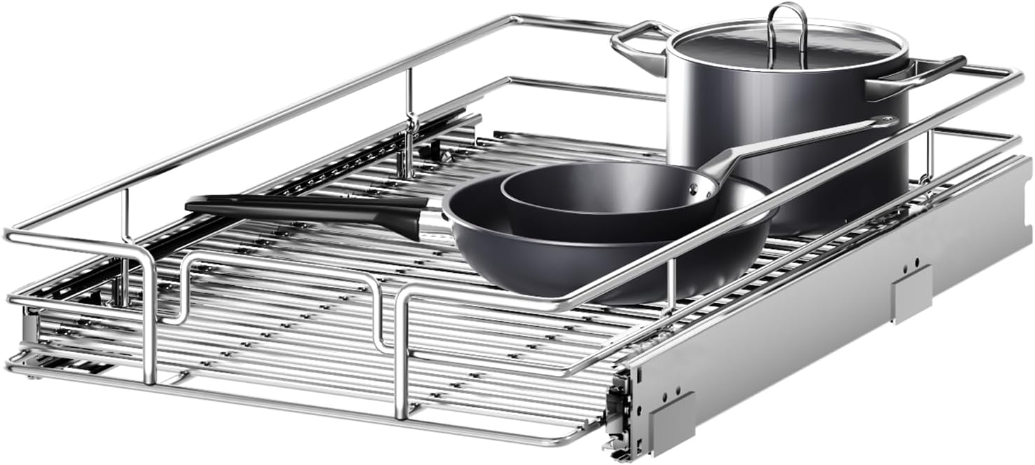 Pull Out Cabinet Organizer for Kitchen and Bathroom Storage
