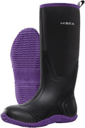 HISEA Women's Rain Boots Knee High Rubber Boots - Warm, Waterproof