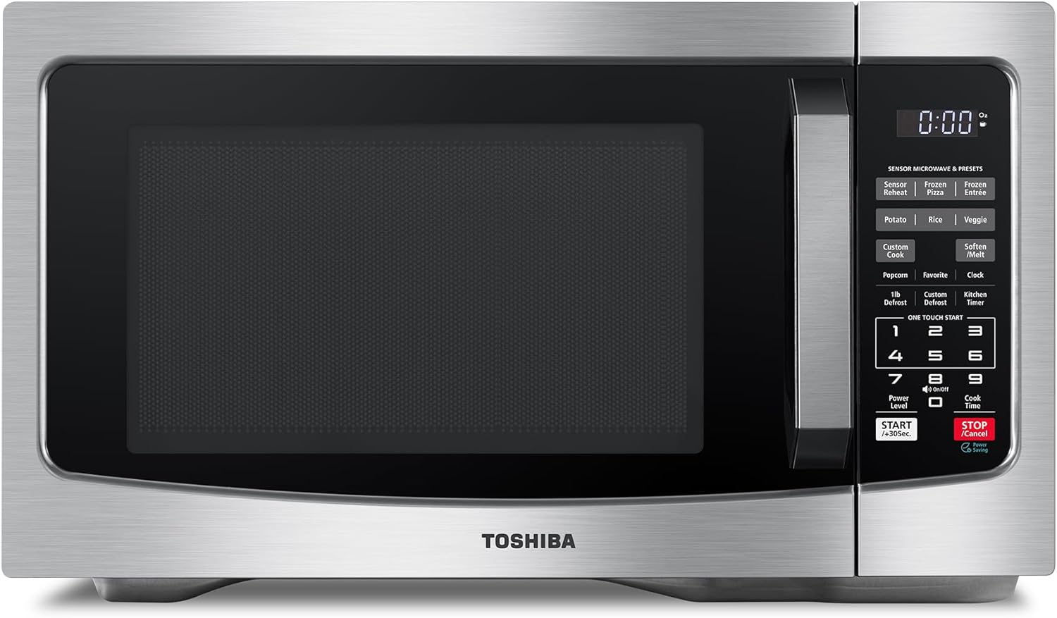 TOSHIBA 1.2 Cu Ft Microwave with Smart Sensor