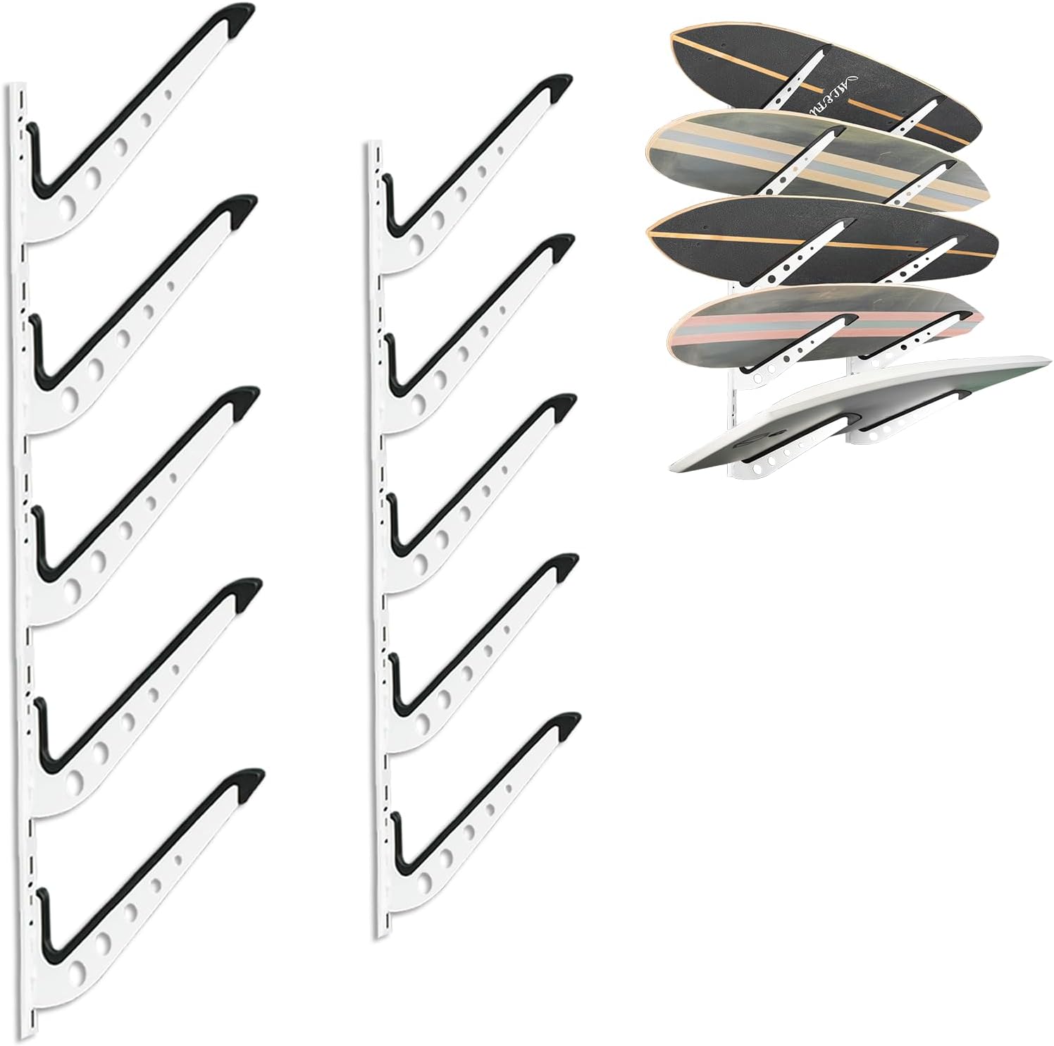 Adjustable Snowboard Wall Mount for Secure Home Storage
