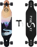 41 Inch Longboard Skateboard 8 Ply Natural Maple - Smooth Cruiser