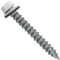 #14 Metal Roofing Screws 2 in Bone White - Durable Galvanized Pack