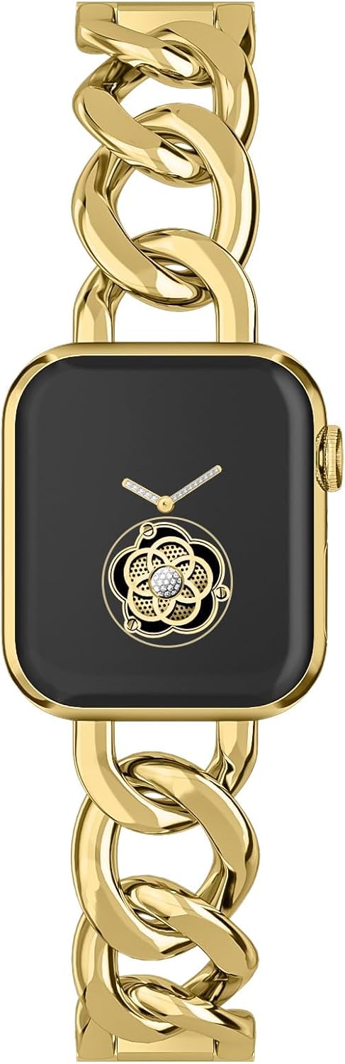 Gold Steel Chain Link Band for Apple Watch ~ Musk-MSKR