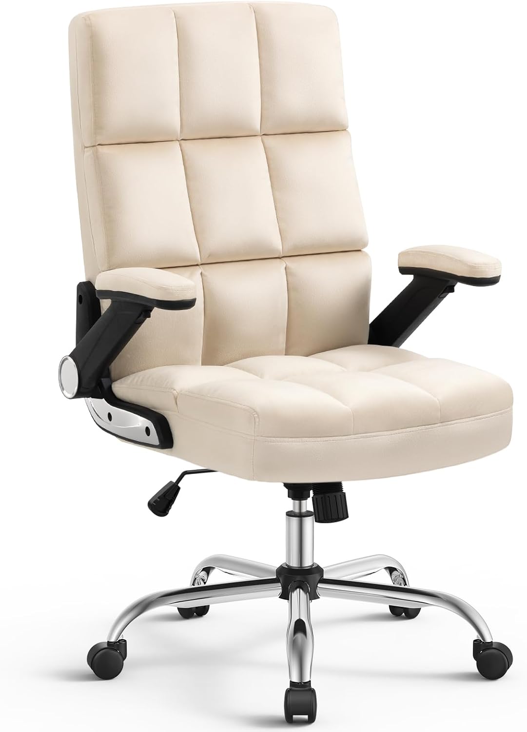 Executive Swivel Home Office Chair - Comfy Beige