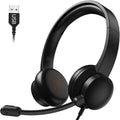 USB Headset with Microphone for PC - Clear Calls, Noise Canceling Mic