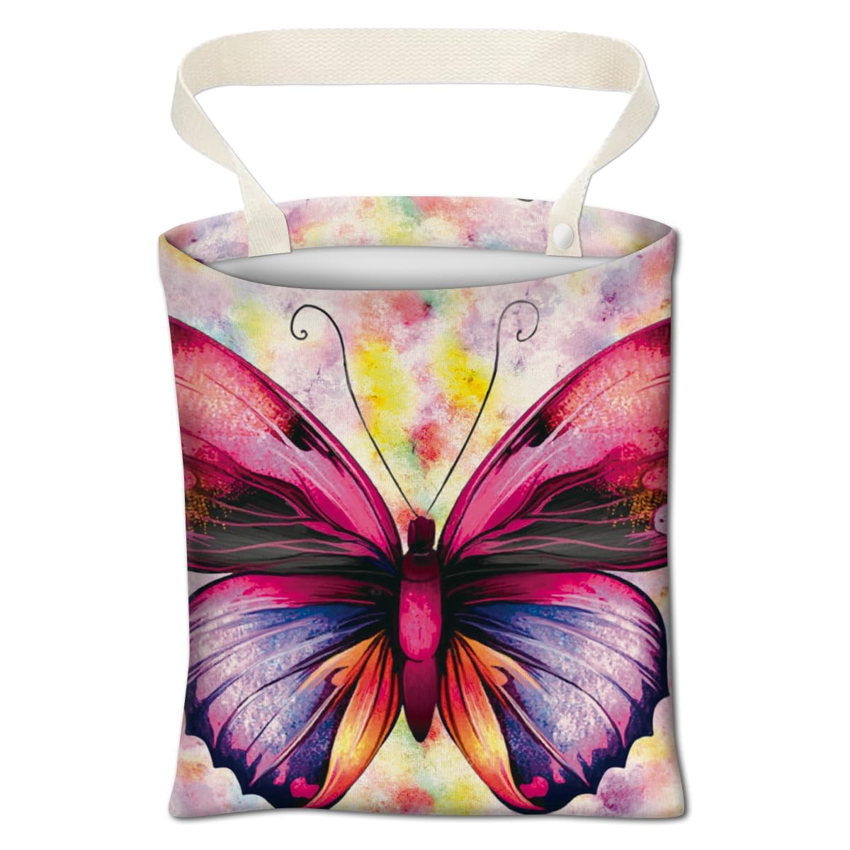Cute Purple Butterfly Car Trash Can - Organizer & Bin