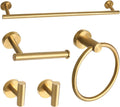 Brushed Gold Bathroom Hardware Accessories Set 5 Piece - Durable SUS