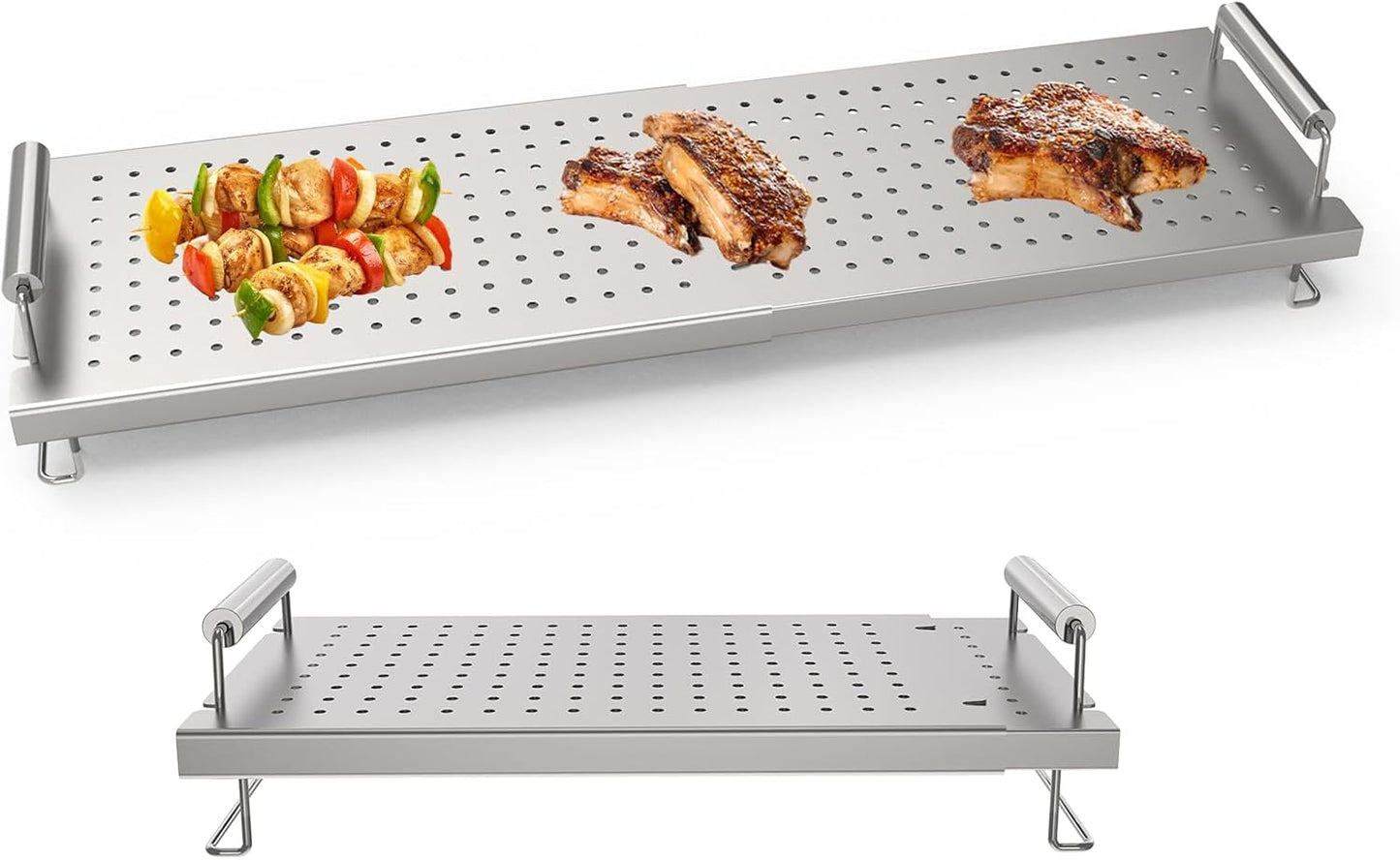 Adjustable Griddle Warming Rack for Blackstone Griddle 17-36 in