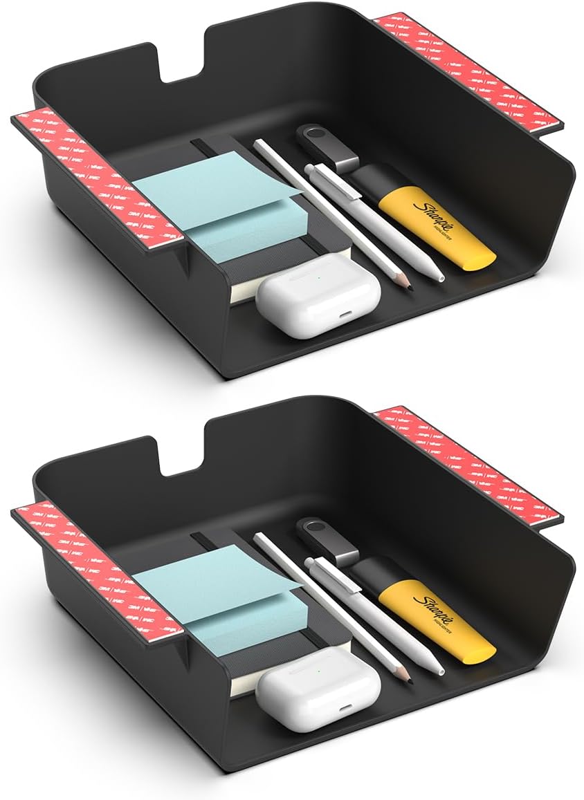 Maximize Desk Space with HumanCentric 2 Pack Under Desk Organizers