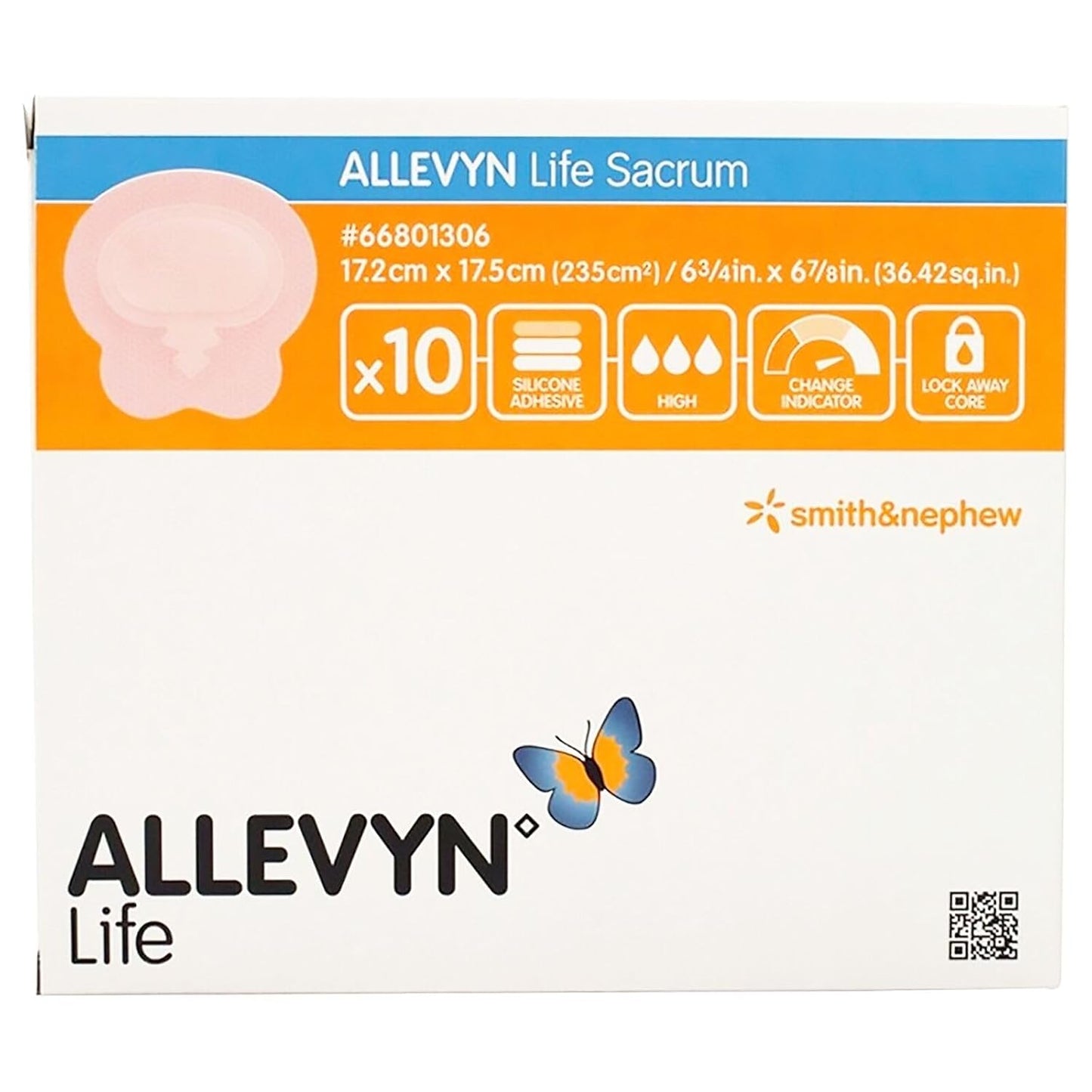 Smith+Nephew ALLEVYN Life Wound Dressing for Small Sacrum
