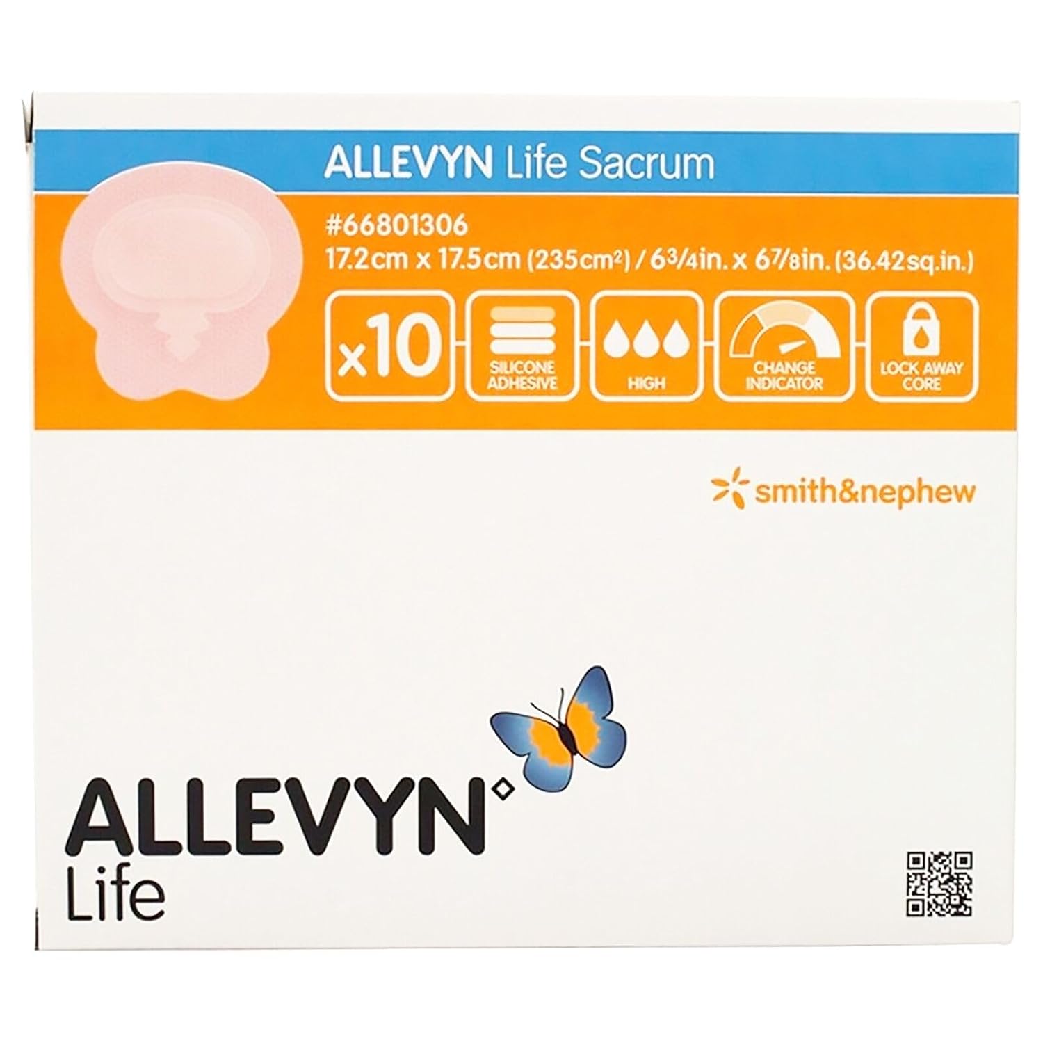 Smith+Nephew ALLEVYN Life Wound Dressing for Small Sacrum
