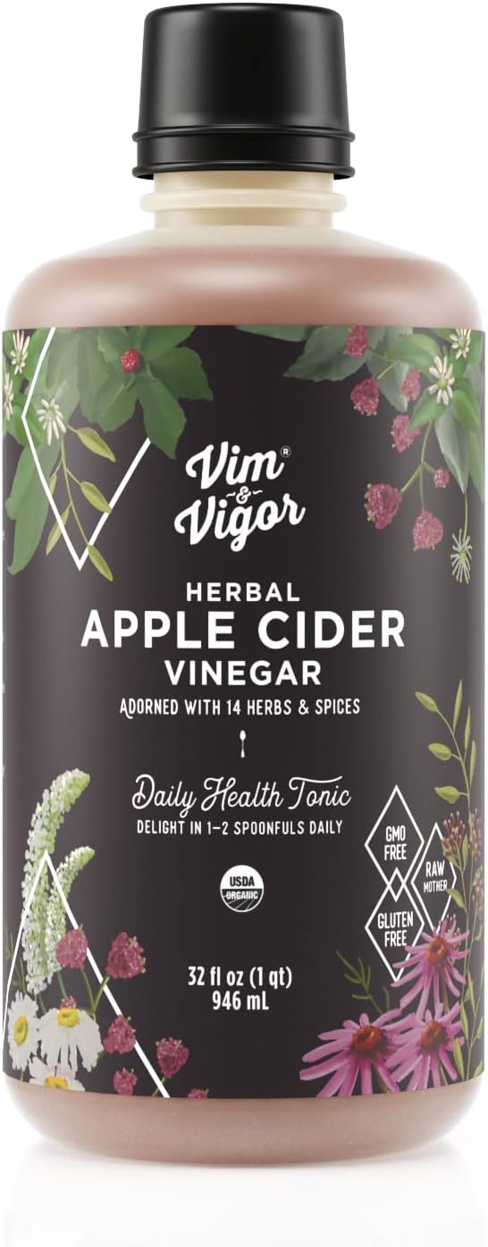 32 Organic Apple Cider Vinegar Shots for Vitality!