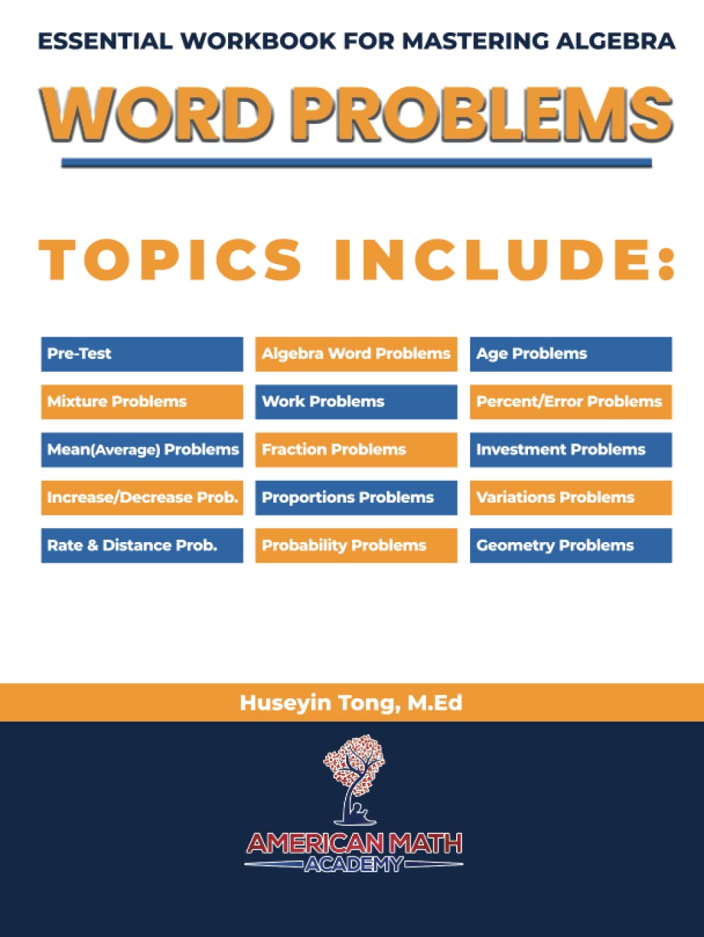 Essential Workbook for Mastering Algebra Word Problems with Solutions