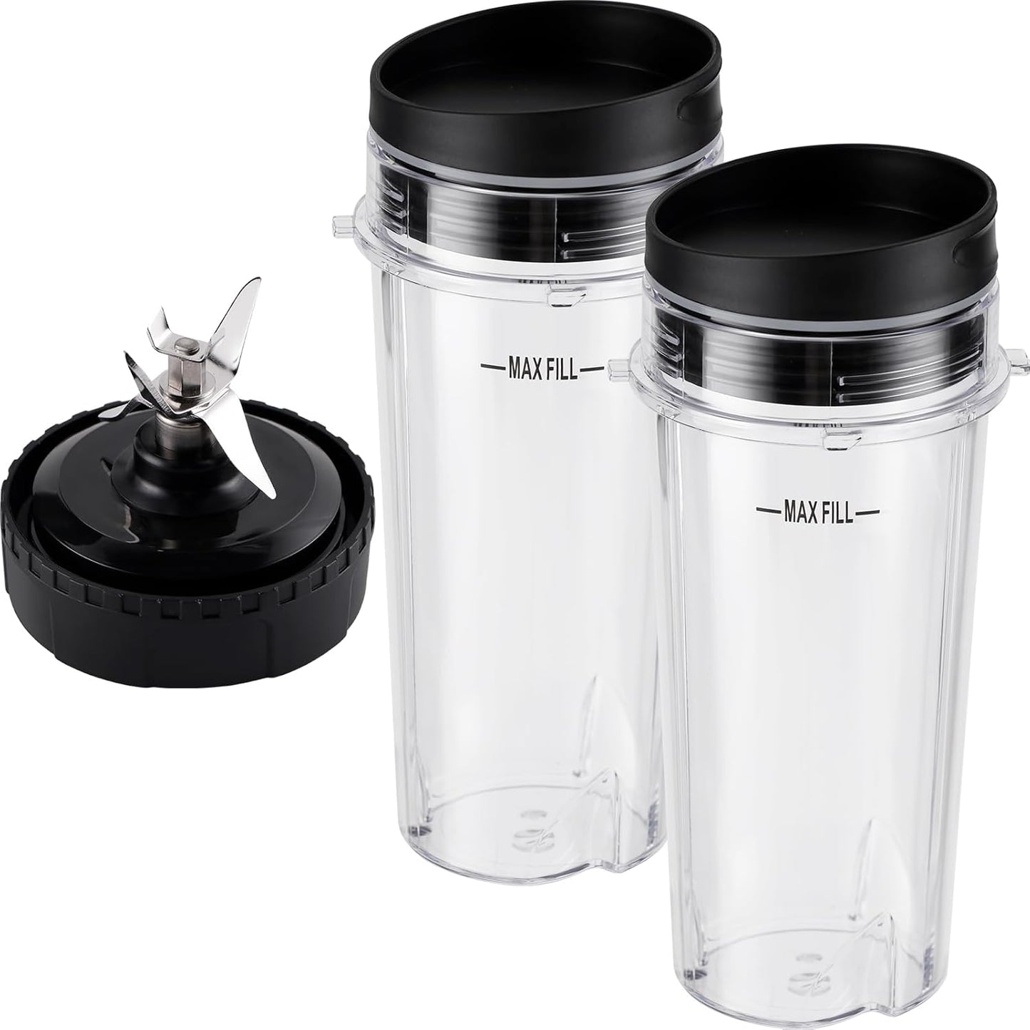 Upgrade Your Blender: 5pc 16oz Ninja Cups & Blade Set