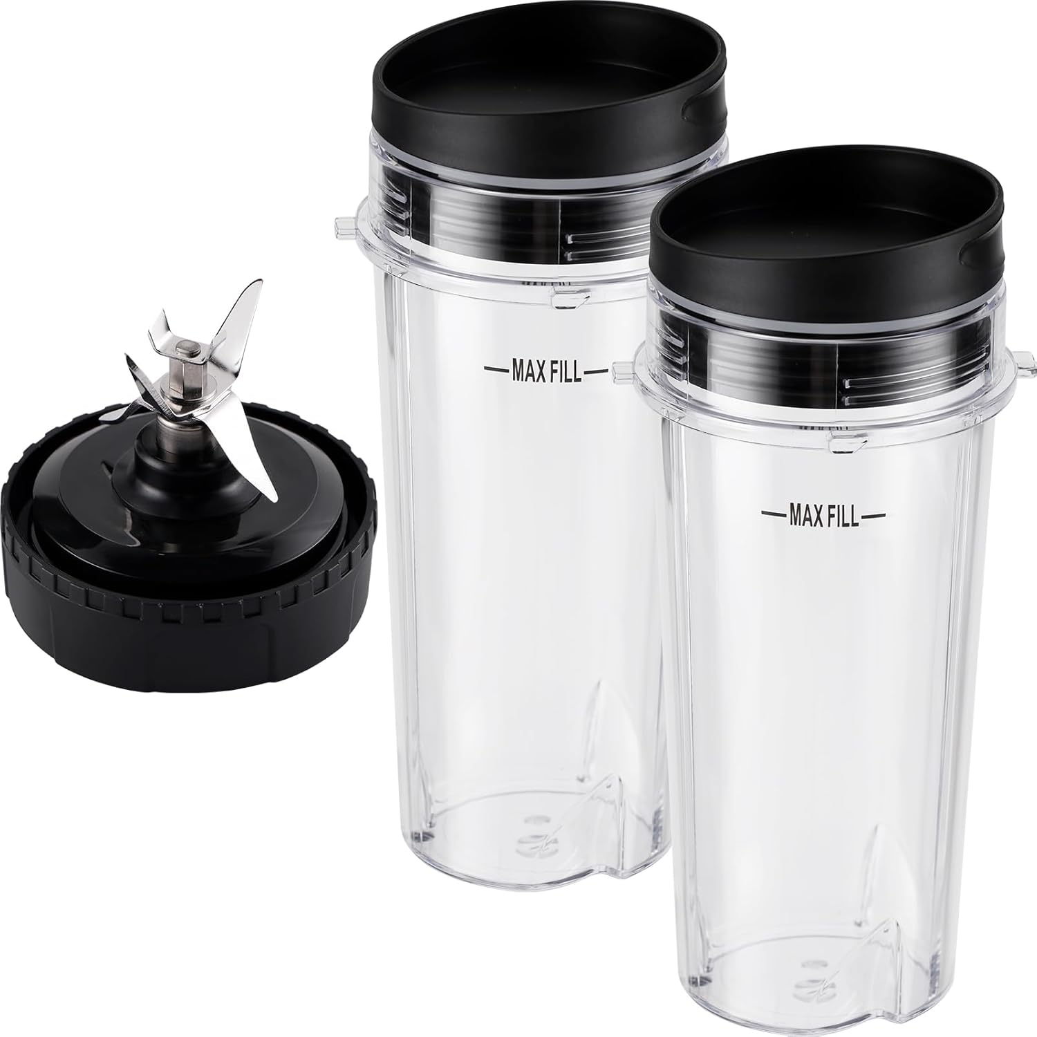 Upgrade Your Blender: 5pc 16oz Ninja Cups & Blade Set