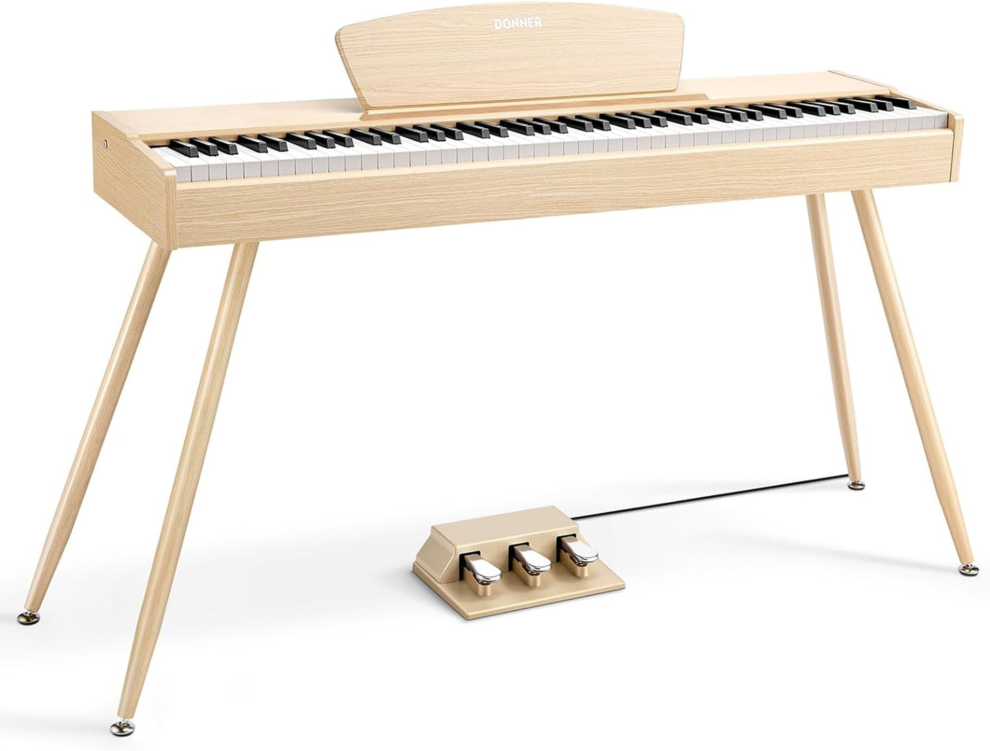 88-Key Weighted Electric Piano for Beginners with USB-MIDI Connection