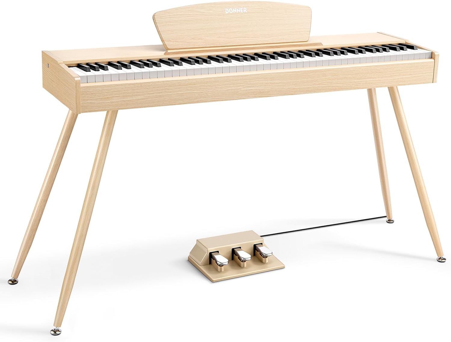 88-Key Weighted Electric Piano for Beginners with USB-MIDI Connection