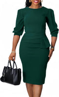 ZVO Midi Dress for Women Pencil Dress Elegant Work and Church Wear