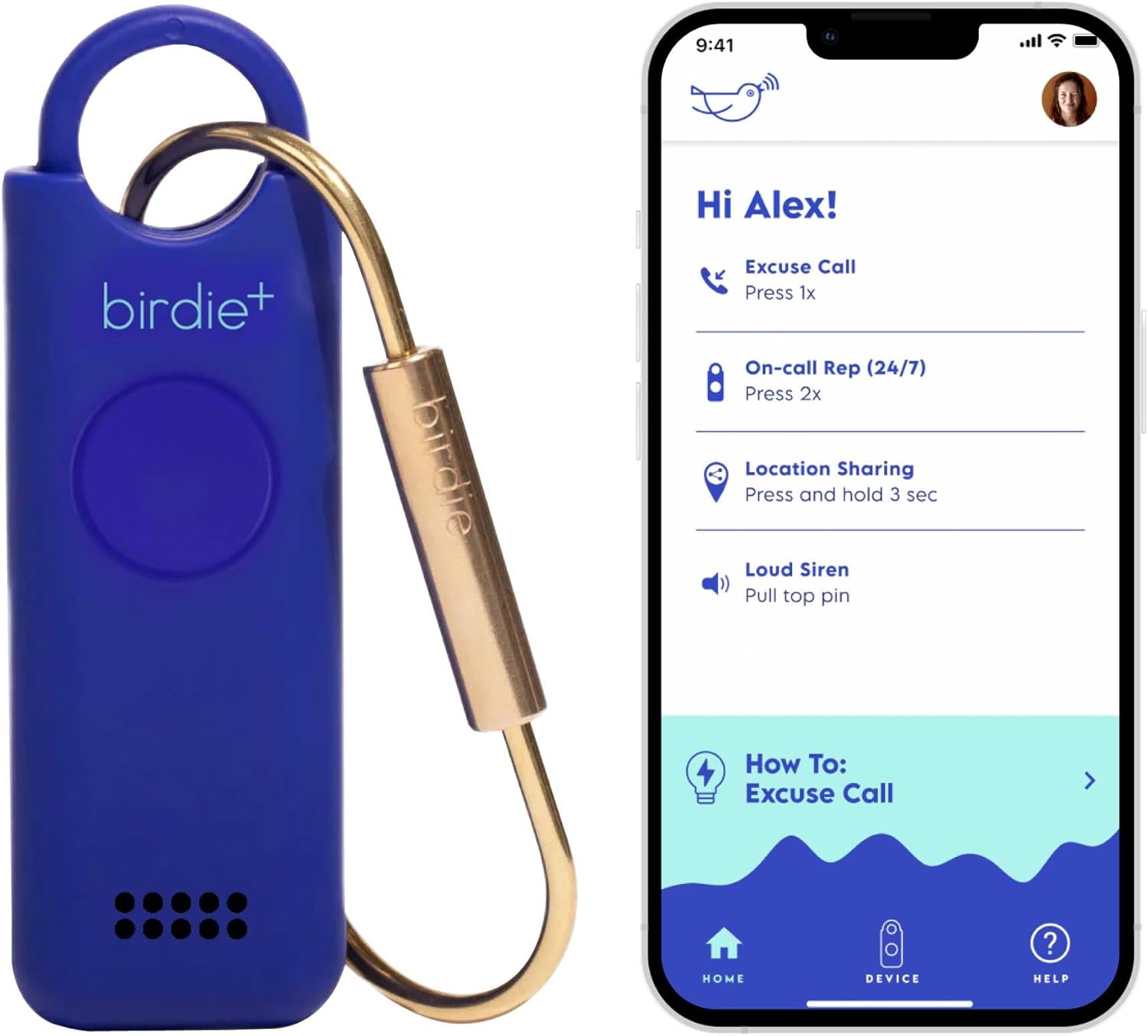 Birdie+ Smart Personal Safety Alarm for Women - Empowering Tool