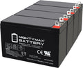Mighty Max Battery 12 Volt 9 AH SLA NB Terminal - 4 Pack