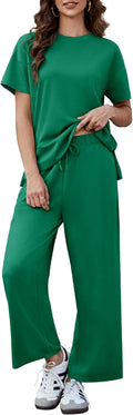 PINSPARK 2 Piece Women's Soft Lounge Set - Lightweight Summer Travel