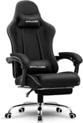 GTPLAYER Gaming Chair with Footrest - Comfortable Fabric Seat