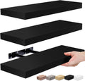 Floating Shelves for Wall - Black 3 Pack Floating Shelf