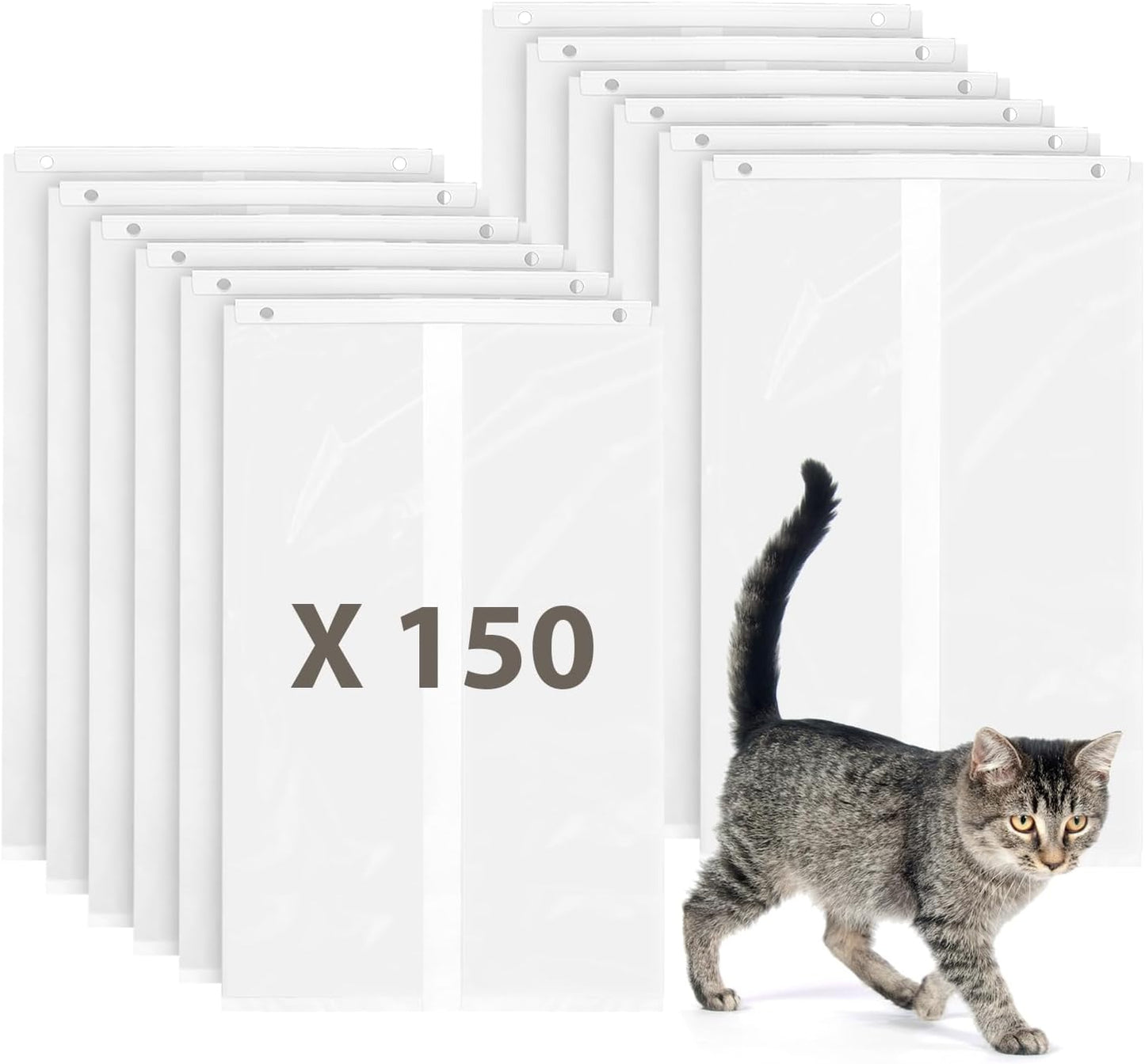 150 Pack Cat Litter Bags for PetSnowy Snow+ Box, Heavy Duty