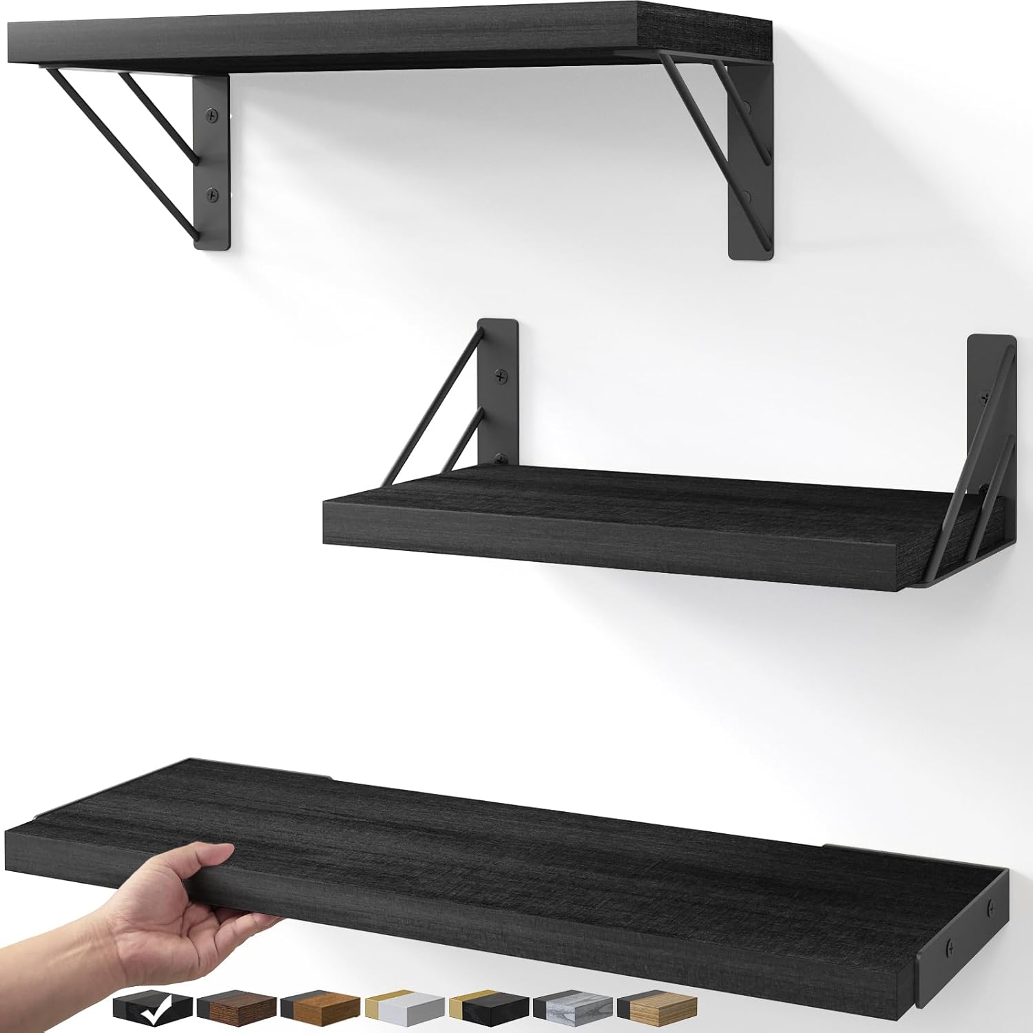 BAYKA Wall Mounted Floating Shelves for Stylish Home Decor