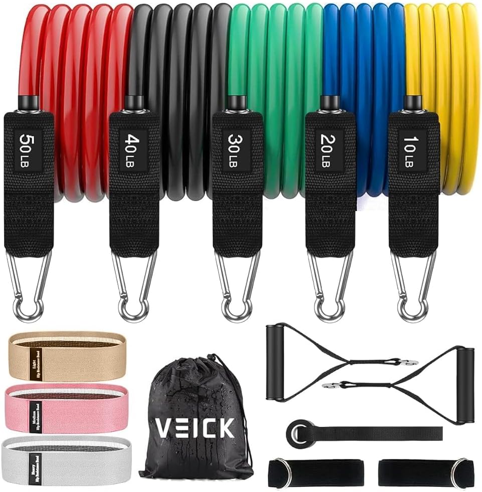 VEICK Resistance Bands for Home Workouts and Fitness Training