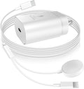 25W USB C Charger with 4.9 ft Magnetic Cable - 2 in 1 Watch Charger