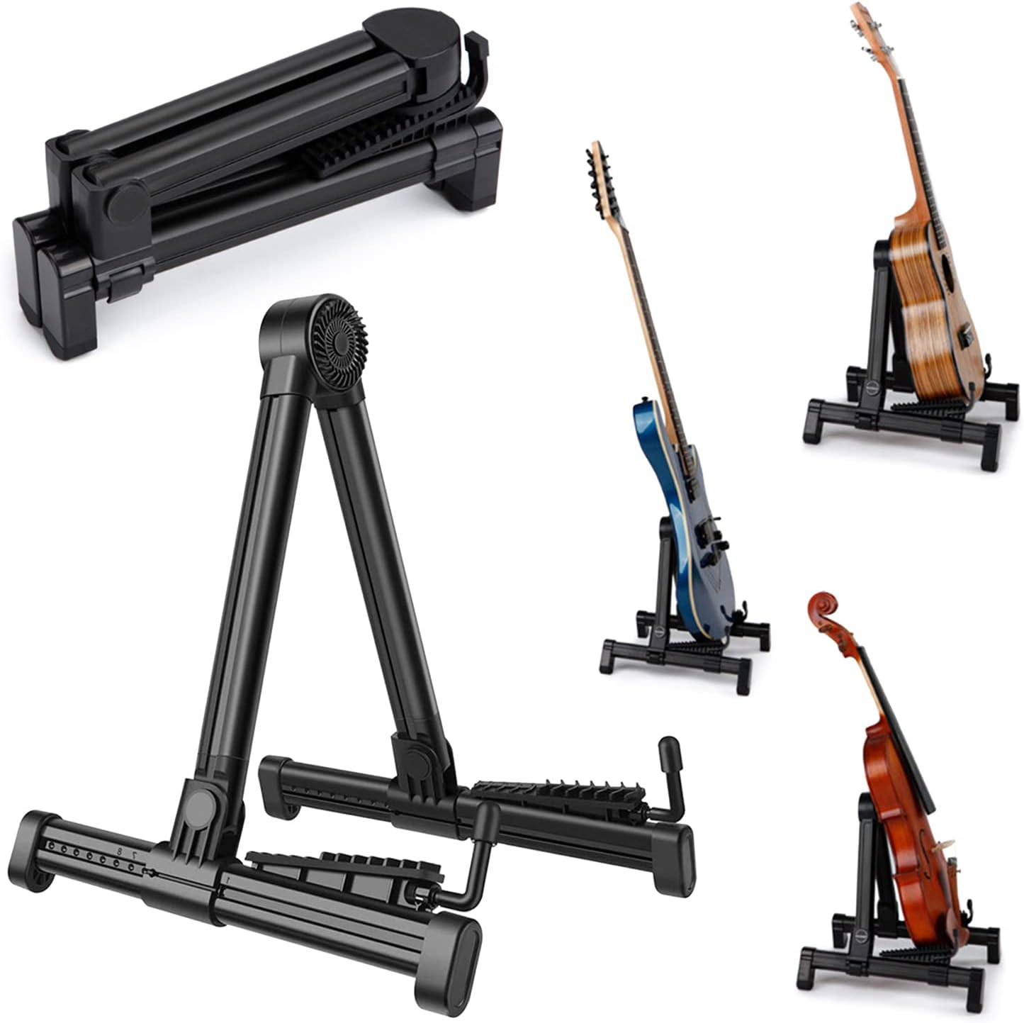 Elsjoy Foldable Multi-Instrument Stand - Compact & Versatile
