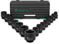 3/4 Inch Drive Impact Socket Set 15-Piece Metric - Heavy Duty 6-Point