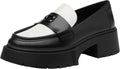 Coach Leah Platform Loved Leather Loafer - Chunky Lug Comfort Slip-Ons