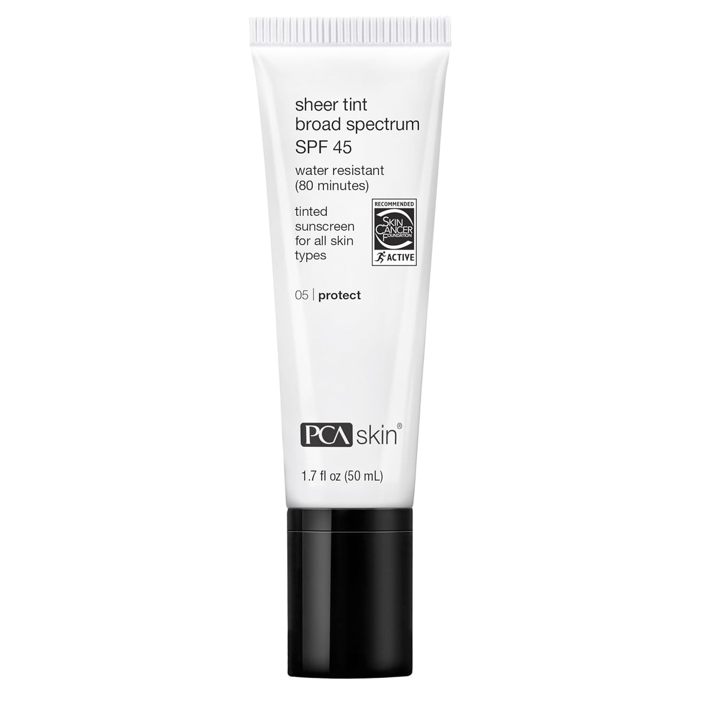 PCA SKIN Sheer Tint Broad Spectrum SPF 45 Hydrating Sunscreen
