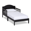 Dream On Me Sydney Toddler Bed in Black - Low-To-Floor Transition