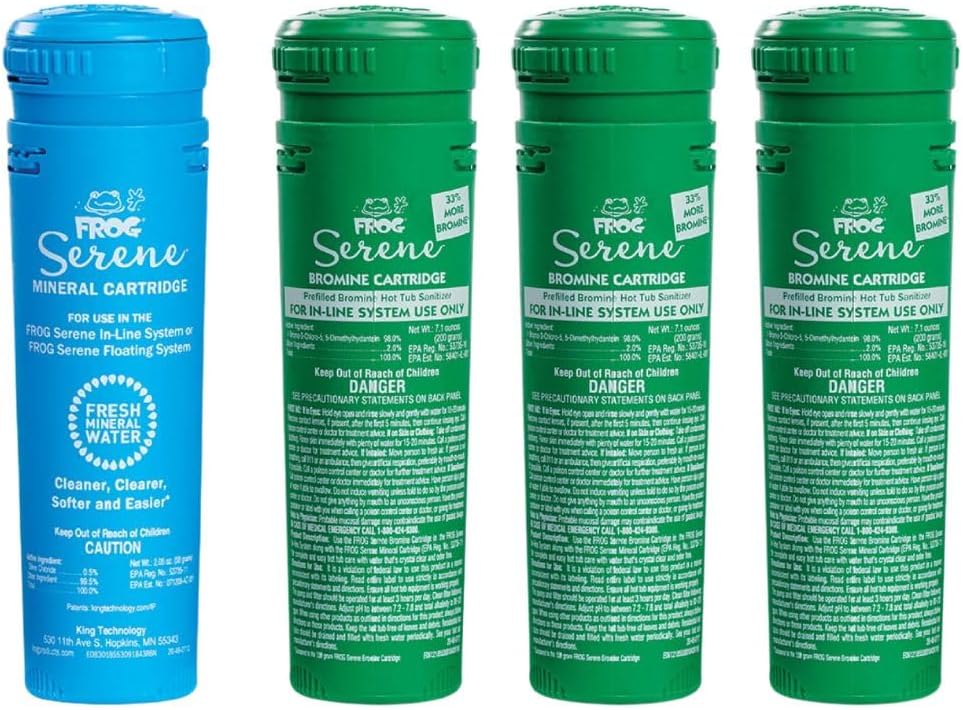 FROG Serene In-Line Cartridges for Cleaner Hot Tub Water