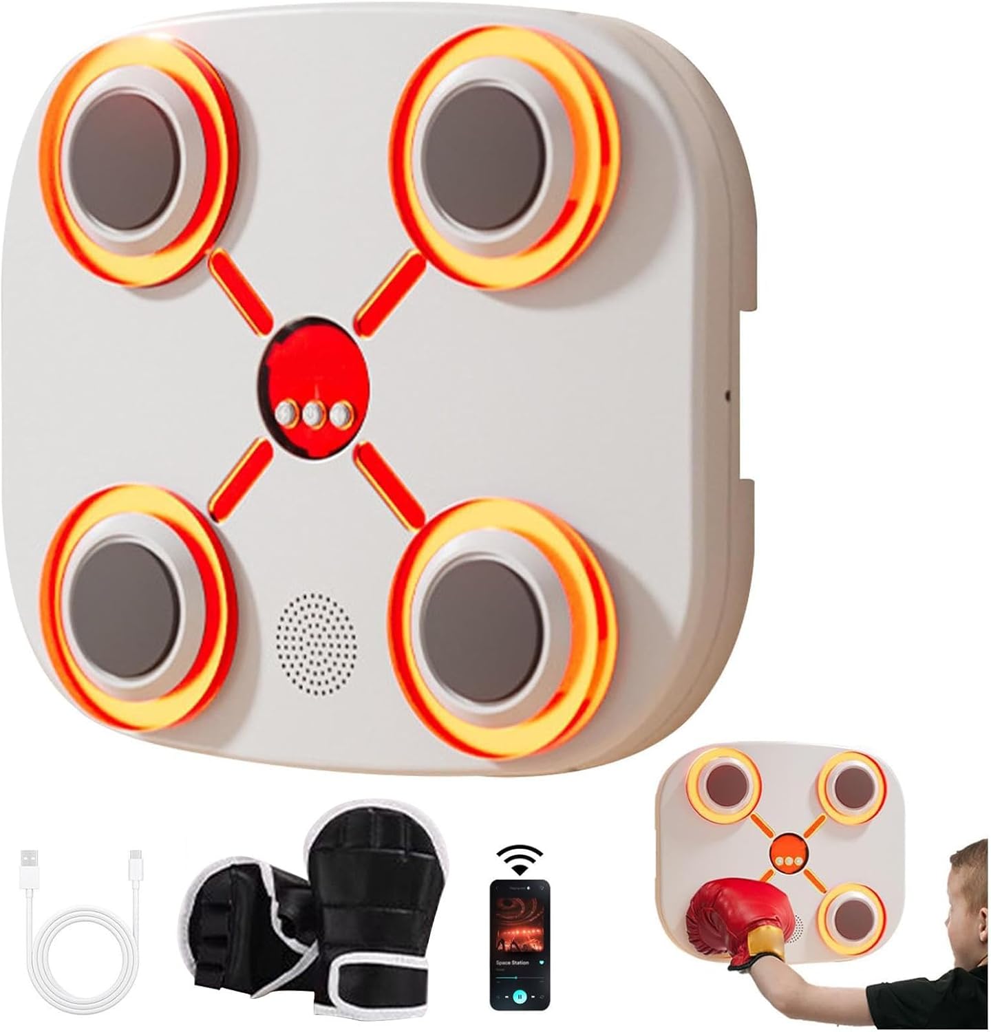 Smart Music Boxing Trainer for Home - Punch with Purpose!