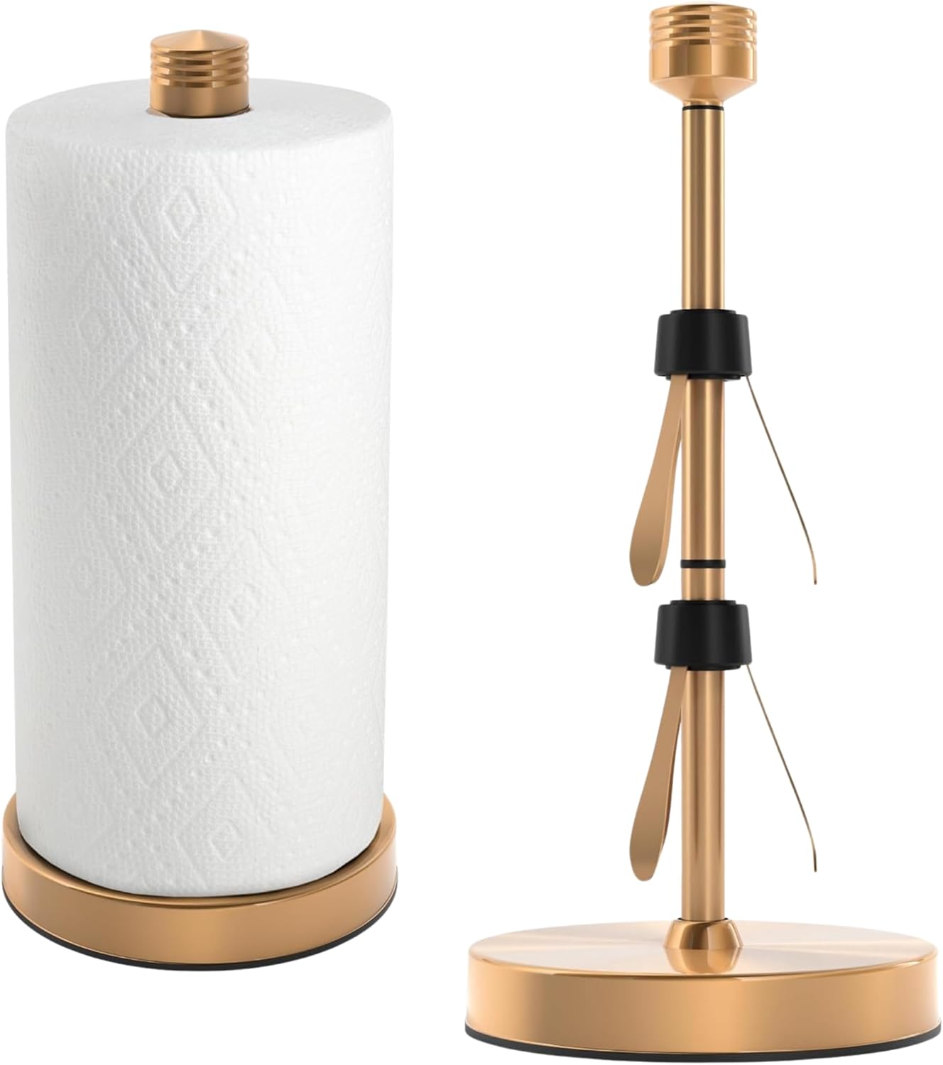 Stainless Steel Paper Towel Holder with Easy One-Handed Operation