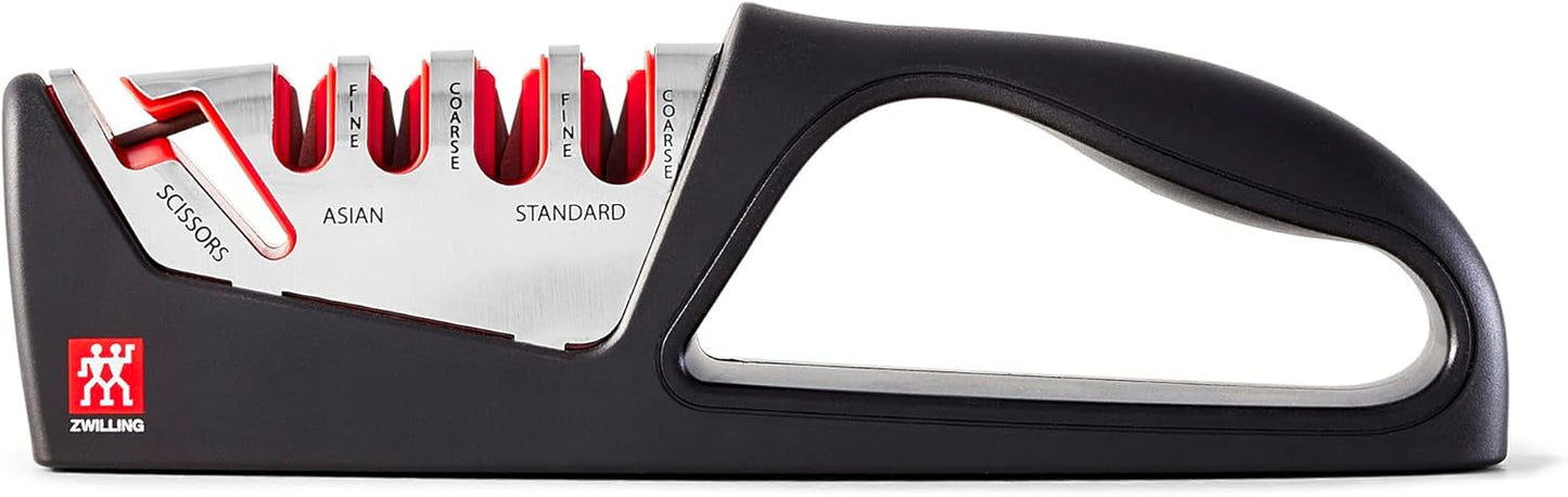 ZWILLING Razor-Sharp 4-Stage Knife Sharpener for All Blades