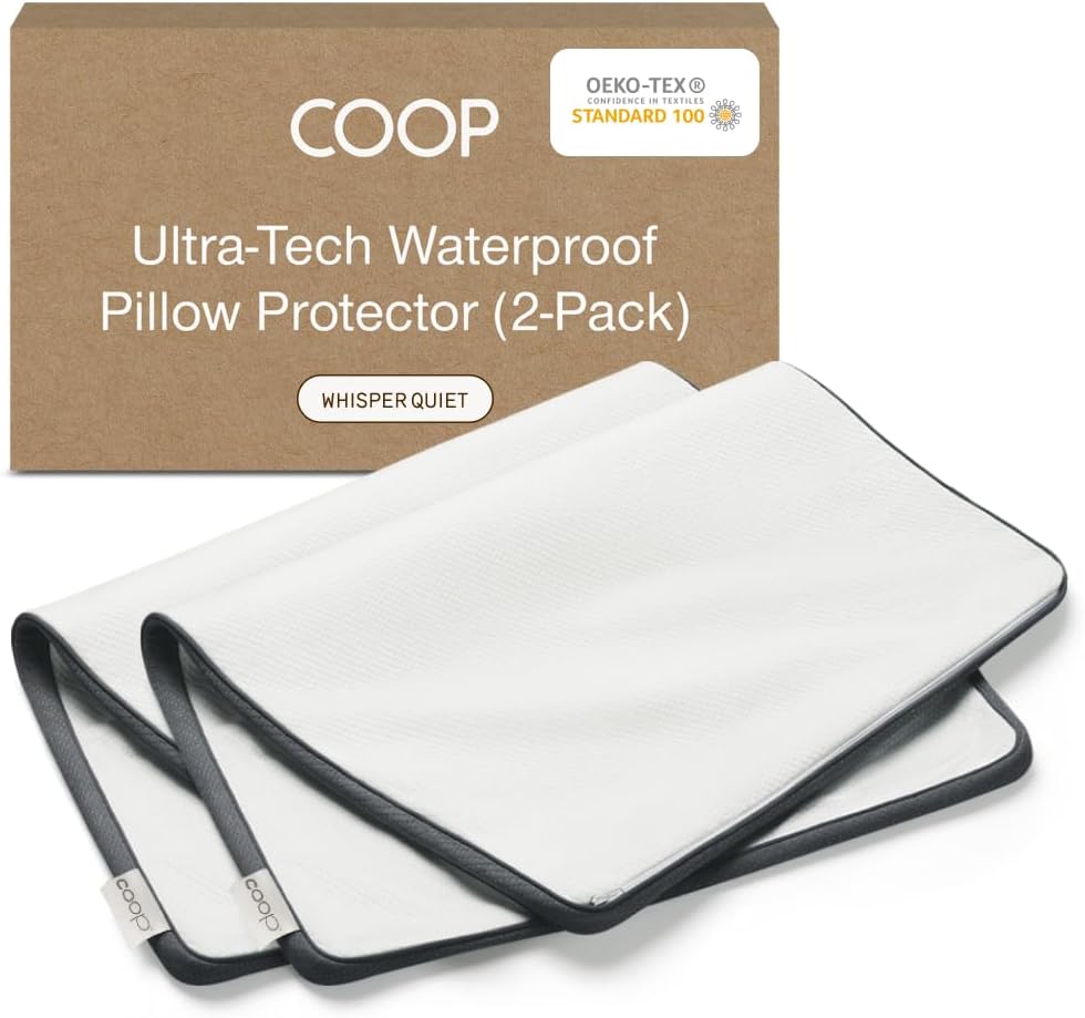 Coop Home Goods Ultra-Tech Pillow Protector for Queen Size Pillows
