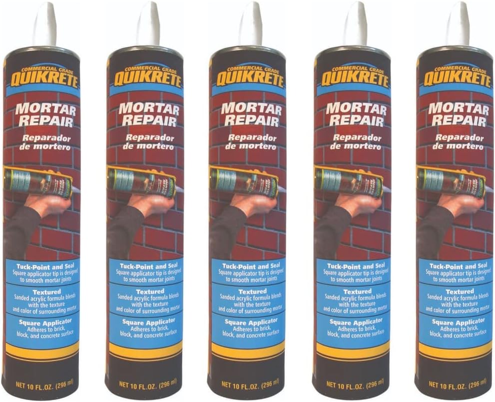 Quikrete Acrylic Mortar Repair 10 Oz Pack of 5 for Easy Fixes