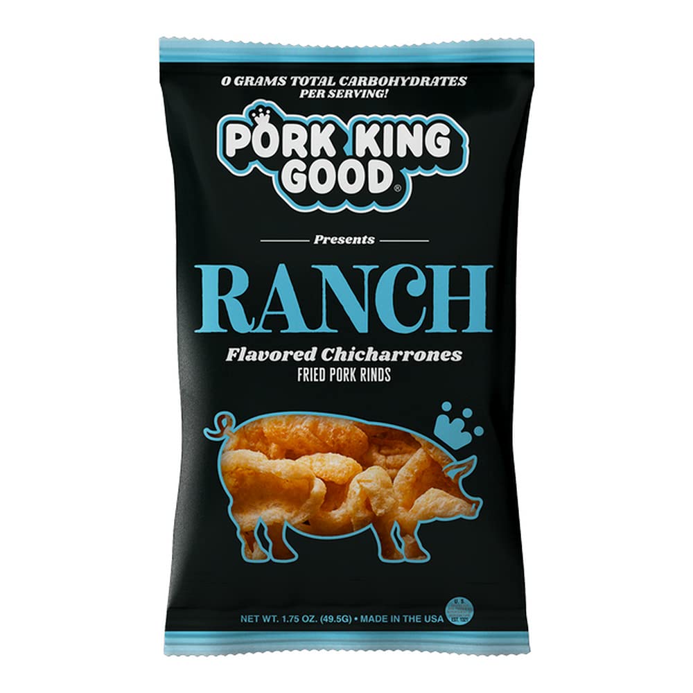 Pork King Good Ranch Pork Rinds - Delicious Keto Snack Pack
