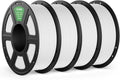 DEEPLEE PLA PRO Filament 1.75mm 4 Pack White - Strong, High Speed