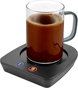 VOBAGA Coffee Mug Warmer & Cup Set for Home Office Use