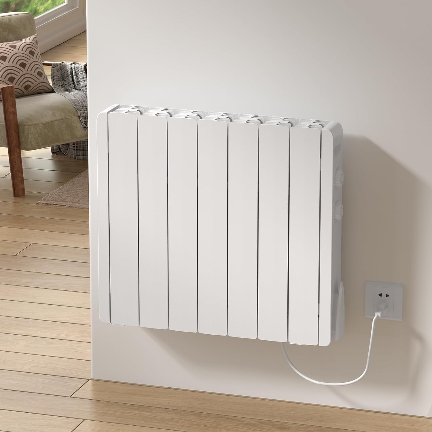 1500W Electric Convection Heater: Easy Control & Portability