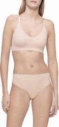 Calvin Klein Womens Invisibles Lightly Lined Seameless Triangle