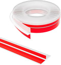 T-Shaped Door Draft Stopper 2 in x 10 ft Silicone Seal Strip - Clear